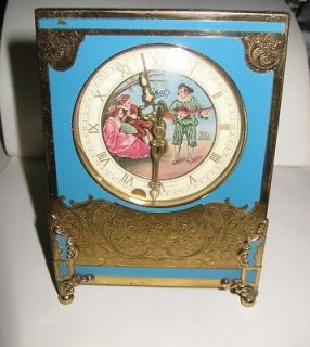 Vintage Unique German Schatz Alarm Clock,RUNS