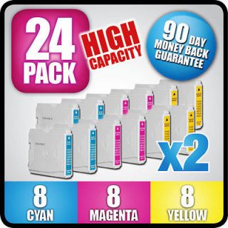 24 * COLOR INK FOR LC51 BROTHER PRINTER MFC 230C MFC 240C MFC 3360C