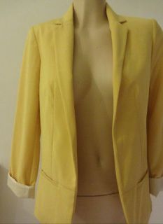 TOPSHOP STRUCTURED MUSTARD COLOUR BLAZER   LIMITED STOCK  RRP £