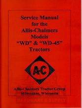 ALLIS CHALMERS WD & WD45 WD 45 Service Repair Manual
