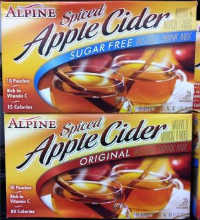 ALPINE SPICED APPLE CIDER INSTANT DRINK MIX ~ 2 FLAVOR CHOICES KOSHER