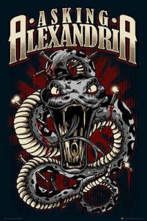 Newly listed Asking Alexandria Snake Official Large Music Poster 61cm