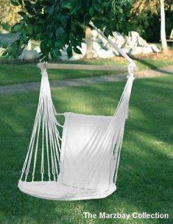 NEW HAMMOCK STYLE TREE PORCH SWING PADDED CHAIR WHITE $60