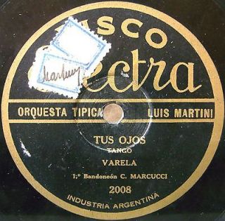 MARTINI LUIS/MARCUCCI Bandoneon Tango 78rpm Electra 2008 Tus Ojos