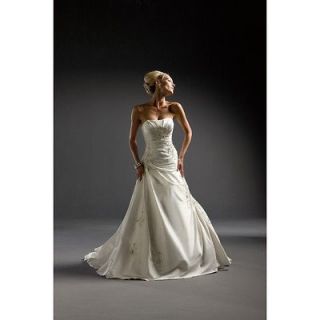 Reduced Justin Alexander Bridal Gown, Style 8428, Natural, Size 10