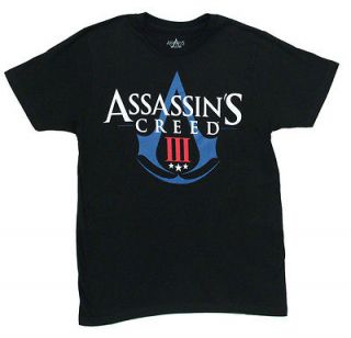 Assassins Creed 3 Logo Adult Video Game T Shirt Tee