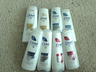 Lot of (4) Four Dove 2 Shampoo &2 Conditioners Brand New ****
