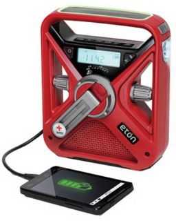 American Red Cross Weather Radio With Alarm Clock & USB Smart Phone
