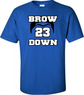 Adult Royal Blue Brow Down Anthony Davis Kentucky Wildcats T Shirt