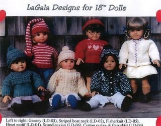 All 14 Knitting Patterns for 18 Doll / American Girl