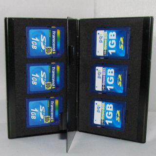Aluminum Memory Card Holder Case SD for 6 x SD memory card