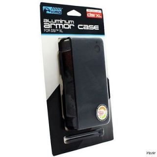 Nintendo DSi XL COSMO BLACK Aluminum Case & Dual Stylus Pen Set New