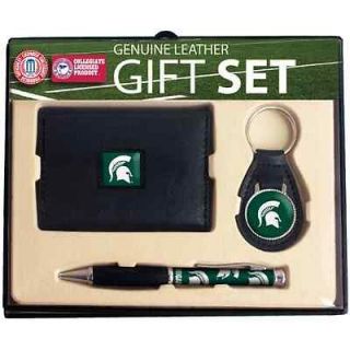 Michigan State Spartans Executive Wallet, Key Fob & Pen Gift Set