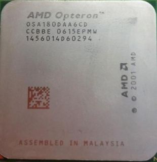 AMD 939 pin Opteron 180 2.4 GHz Dual Core OSA180DAA6CD Processor Feer