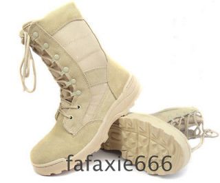 Durable Speedlace Tactical Police & Military Desert Tan Combat Boots