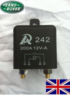200A 12v Split Charge Relay Land Rover Winch Camper Leisure Battery