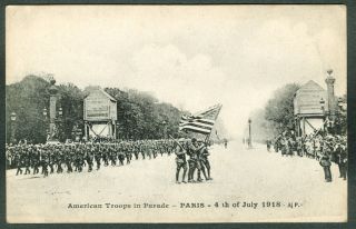 War I Soldier Postcard 1919 Bordeaux France Moore American Red Cross
