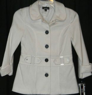 NWT   Juniors Coat   White   by Amy Byer   Size M   Retail $88