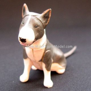 BULL TERRIER DOG black spot choco egg Pet Mini figure Model Japan gift