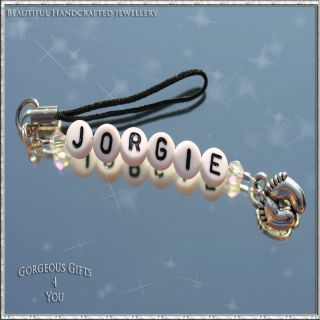 Personalised Any Name AB Crystal Mobile Phone DS Charm Lots Of Charms