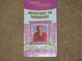 MISTER ROGERS NEIGHBORHOOD ADVENTURES IN FRIENDSHIP VHS~NEW & SEALED