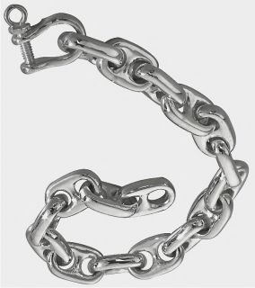 Silver Handsome Nautical Jewelry Original Anchor Chain Bracelet