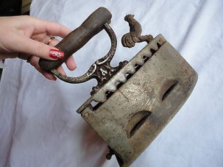 Antique rare ancient old vintage coal iron powered authentic original
