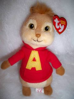NWT TY BEANIE BABIES ALVIN AND THE CHIPMUNKS ALVIN