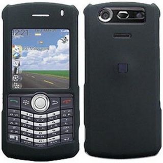 Amzer Rubberized Black Snap on Crystal Hard Case For BlackBerry 8130