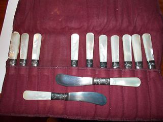 American Cutlery  Antique Sterling Silver / Mother of Pearl butter