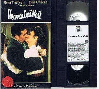 Heaven Can Wait (VHS) Don Ameche, Gene Tierney CBS/FOX