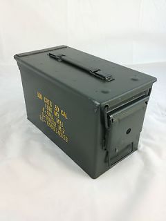 50 CALIBER CLEAN METAL AMMUNITION CANISTERS AMMO CANS STORAGE XLNT