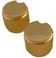 Gibson Goldtone Brass Plated Metal Knobs