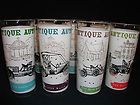 Antique Autos Glass Tumblers~Stanley Steamer, Buick, Nash & Packard
