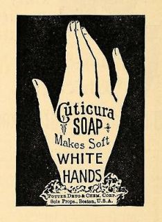 1895 Ad Cuticura Soap Potter Drug Chemical Corporation   ORIGINAL