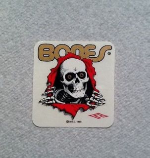 vintage skateboard sticker Powell Peralta Ripper Bones Alva Sims