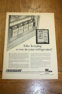 Vintage Advertisement For GM Frigidaire Refrigerators a