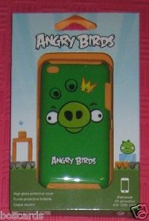 GEAR 4 ANGRY BIRDS PIG KING GREEN iPOD TOUCH 4th GEN CASE SHELL FREE