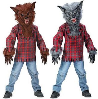 Werewolf WOLF FULL COSTUME Twilight Jacob MASK GLOVES SHIRT Kids Boys