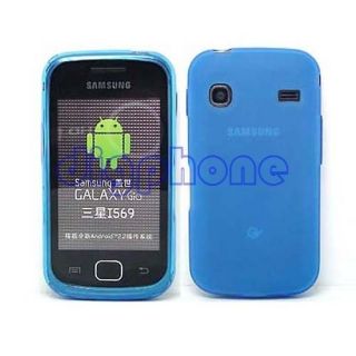Blue Matte TPU Silicone Gel Case For Samsung Galaxy Gio S5660