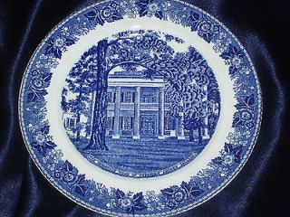 STAFFORDSHIRE MEAKIN HERMITAGE HOME OF ANDREW JACKSON PLATE BLUE