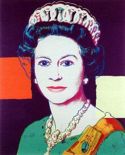 Andy Warhol   Queen Elizabeth II   Large 24 CANVAS PR