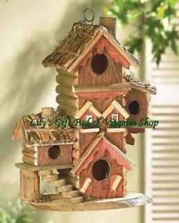 BIRDHOUSE Aviary Outdoor SPRING TIME Garden Bird House (#30206