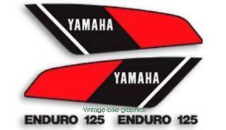 DT125MX Euro 1978 classic full decal graphic set