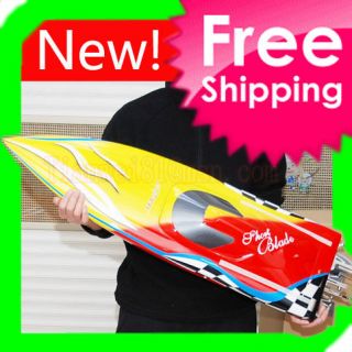 New Racing Fiberglass Brushless Electric RC Speed Boat