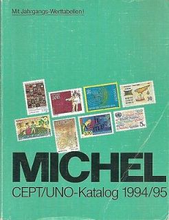 book Michel CEPT/UNO Katalog 1994/94 softcover stamp catalog in German