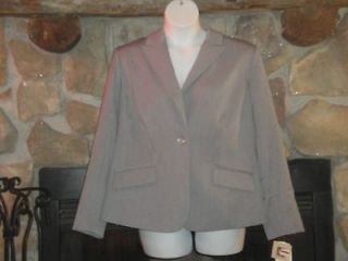 Newly listed NWT Anne Klein Womens 18W Grey Suit Jacket Single Button