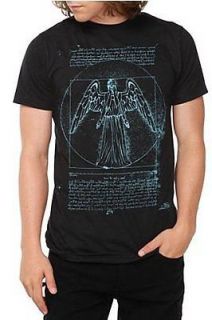 Doctor Who Weeping Angel gothic Goth Black T Shirt Unisex Mens L