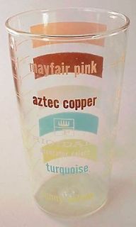 Refrigerator Color Chart Drinking Glass Tumbler Measuring Cup