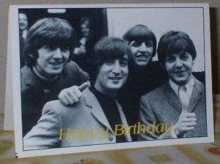 The Beatles Personalised Open Birthday Card B55